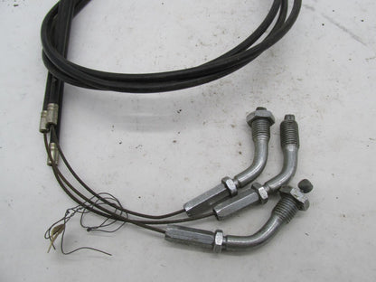 Set of  of 3 FAMA TSK Triumph Triple Motorcycle Throttle Cables