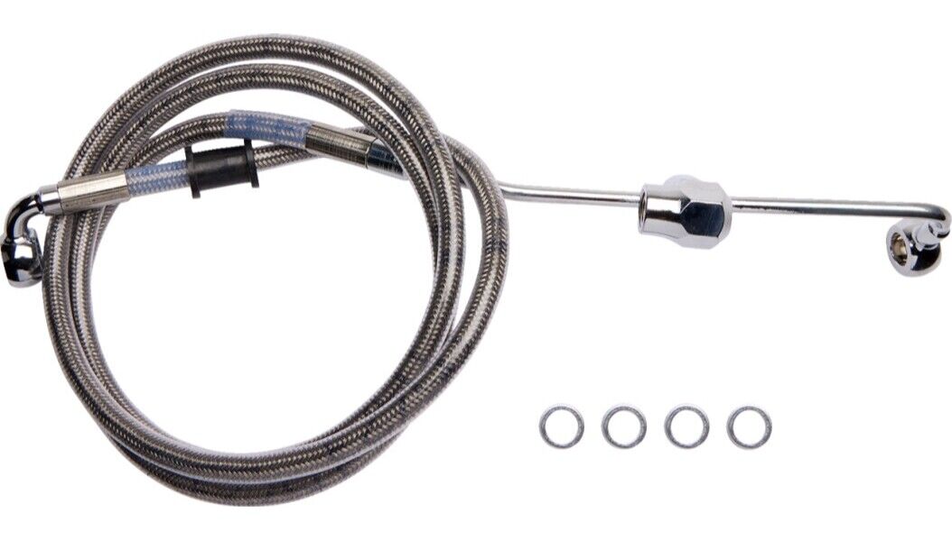 Drag Specialties Standard Length ABS Stainless Steel Brake Line Kits 1741-6338