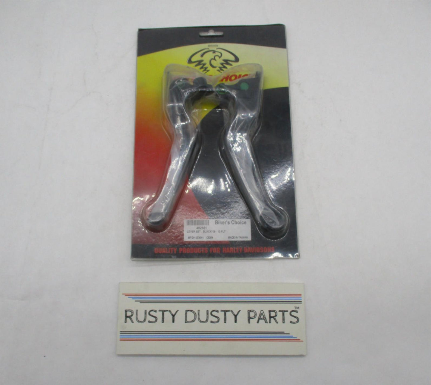 Harley Davidson Biker's Choice 08-10 FLT Black Hand Control Lever Set 053611