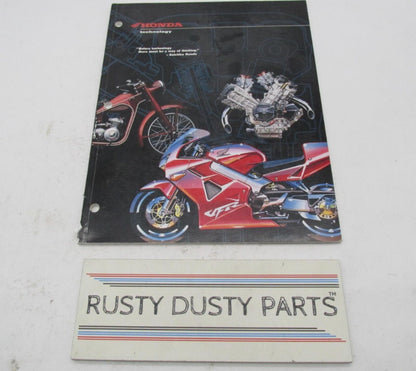 1998 Honda Motorcycle Technology Catalog Book Pamphlet Booklet