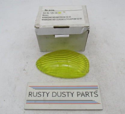 Topzone Kawasaki MeanStreak 900 Classic Yellow Light Lens Fits TZK-108-INT