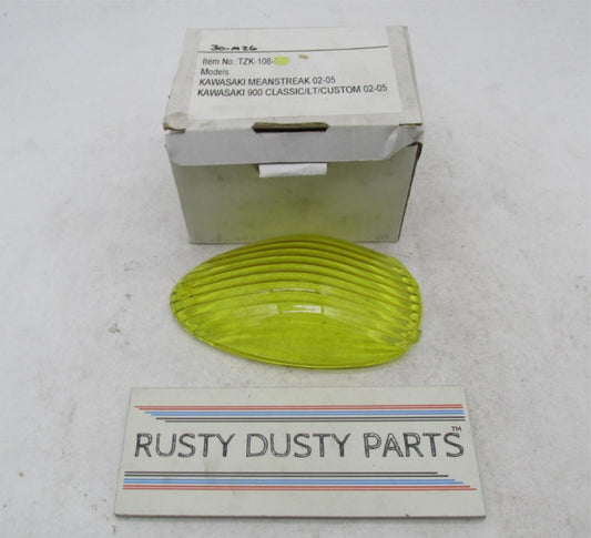 Topzone Kawasaki MeanStreak 900 Classic Yellow Light Lens Fits TZK-108-INT