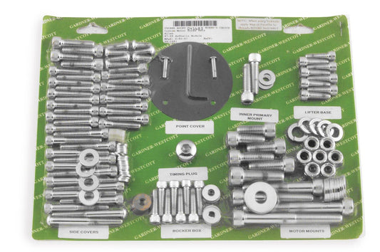 Gardner-Wescott Motor Hardware Set Chrome P-88-98