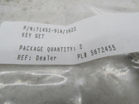 Harley Davidson Genuine NOS Ignition Key Set 71452-91A Code 3622