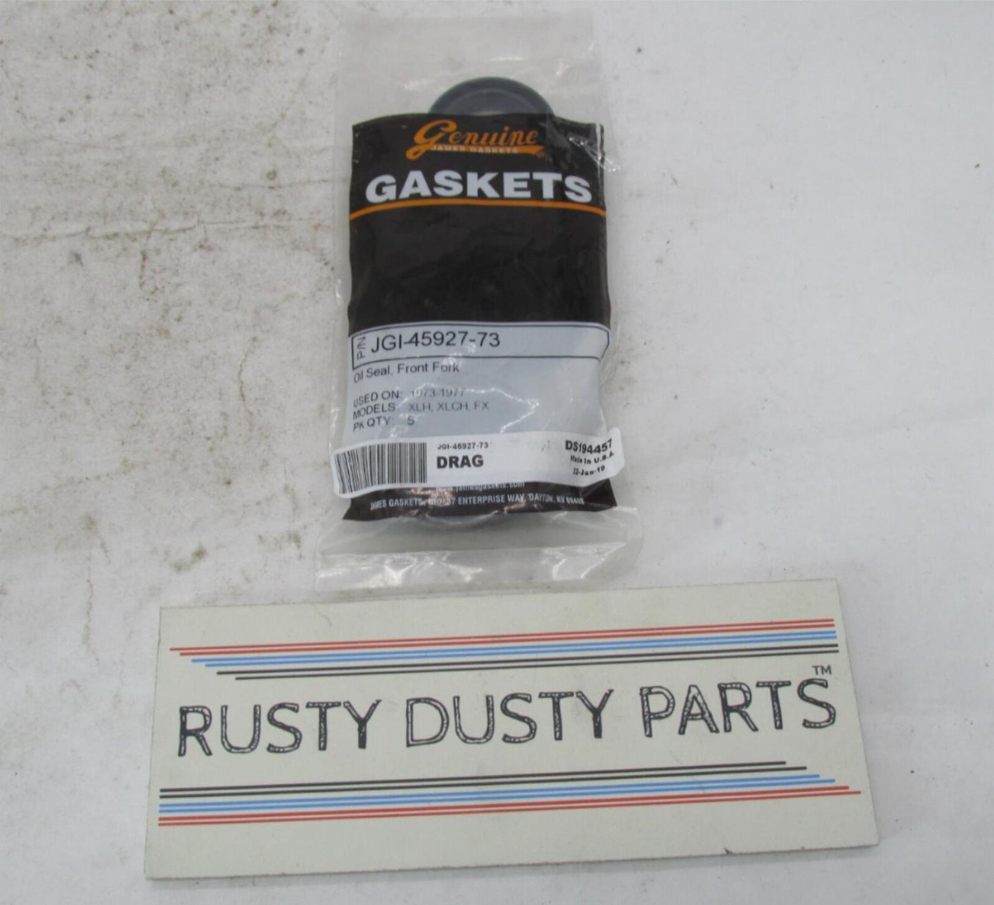 Lot of 5 Harley Davidson James Gaskets Front Fork Oil Seals JGI-45927-73