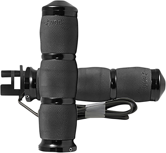 Avon Air Cushioned Heated Grips Anodized Black 3-Ring MT-IN-AIR-90A-H