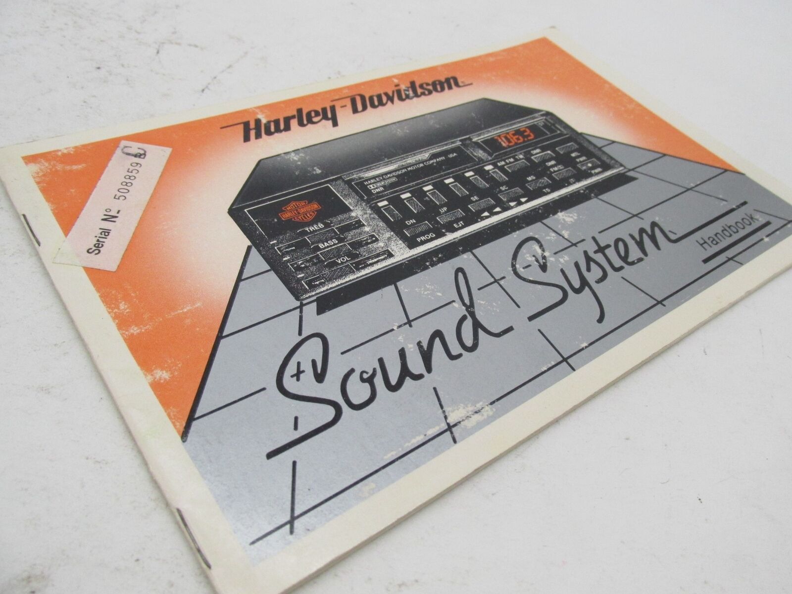 Harley Davidson Genuine Sound System Guide Handbook 99464-86