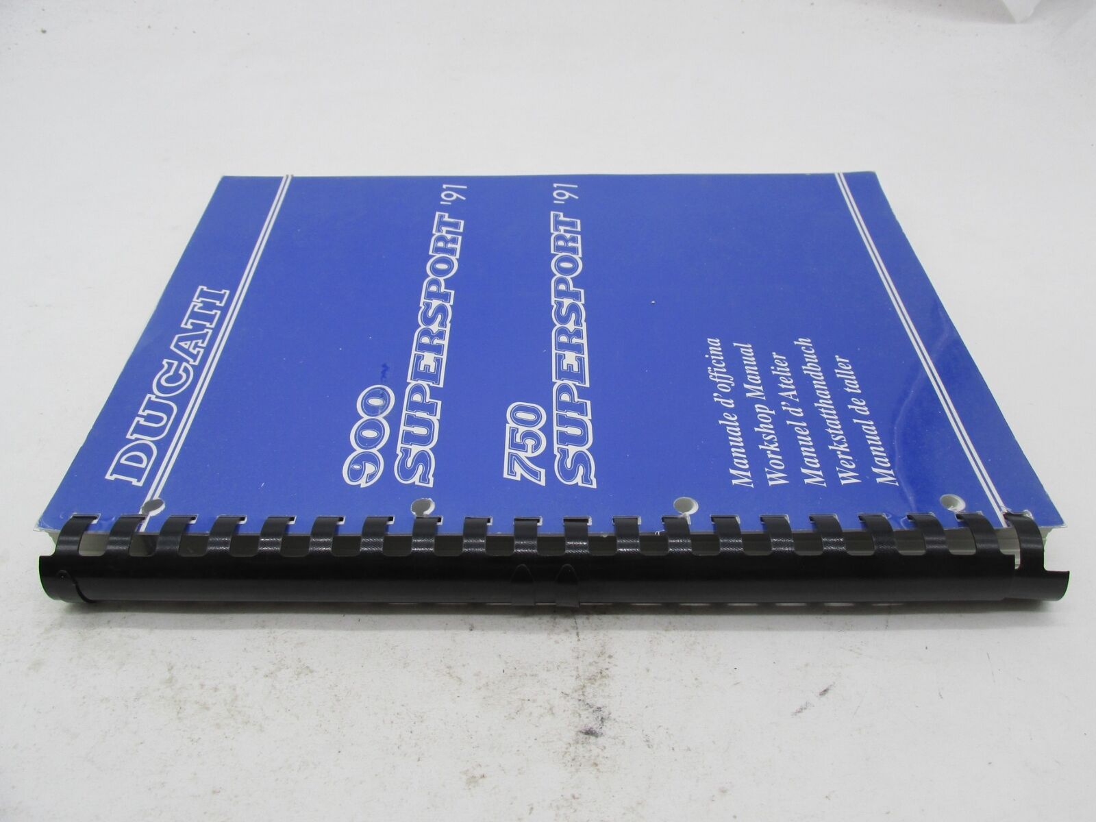 Genuine Cagiva Ducati Factory 1991 900 & 750 Supersport Service Manual Book