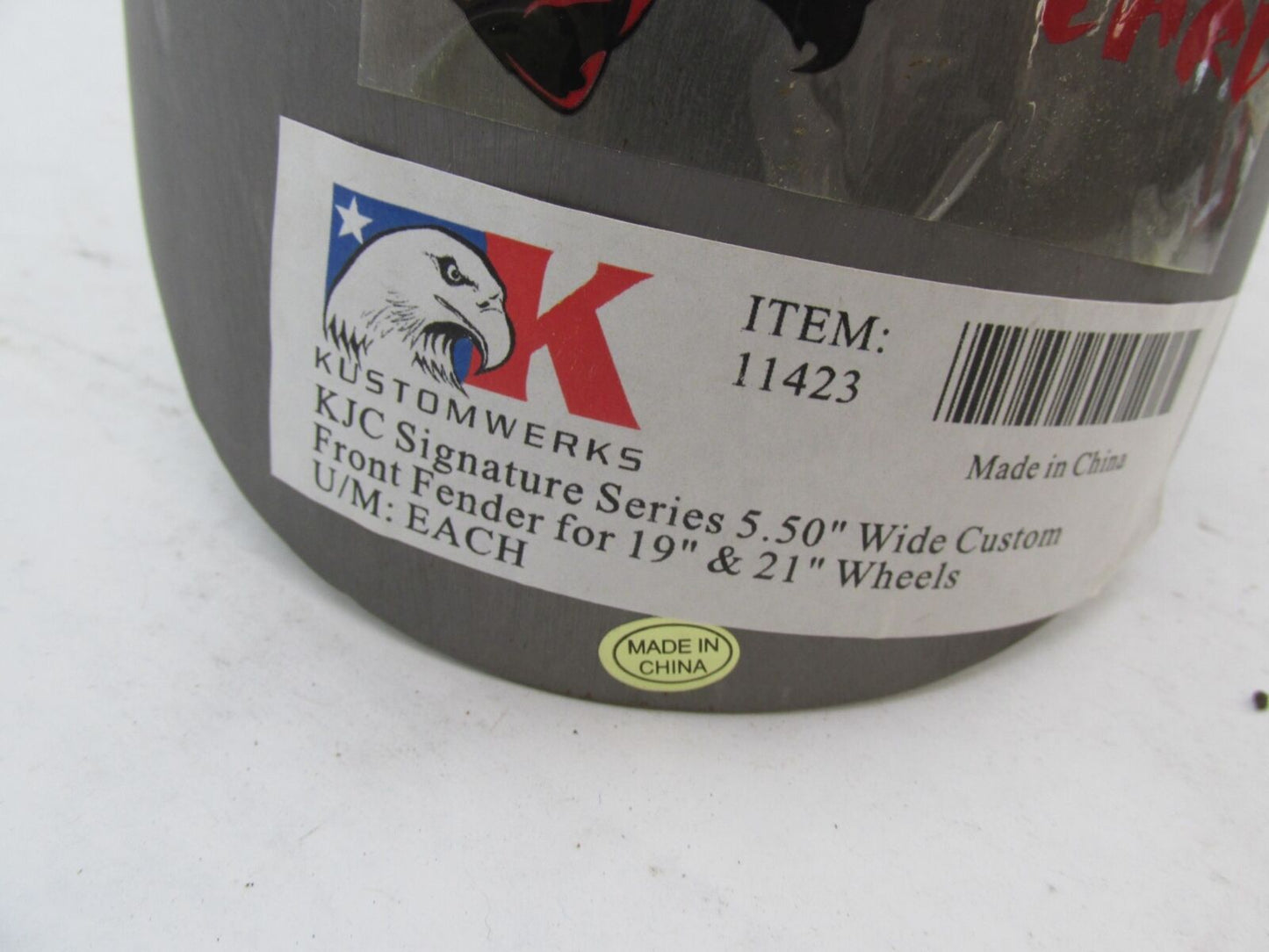 KustomWerks Wild Card Chopper 5.50" KJC Signature Front Fender 21" Tire 11423