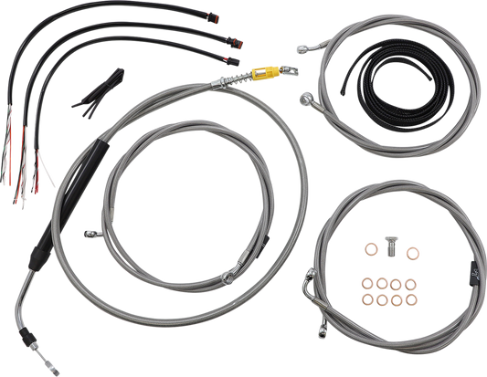 LA Choppers Handlebar Cable/Brake Line Kit LA-8056KT2-19