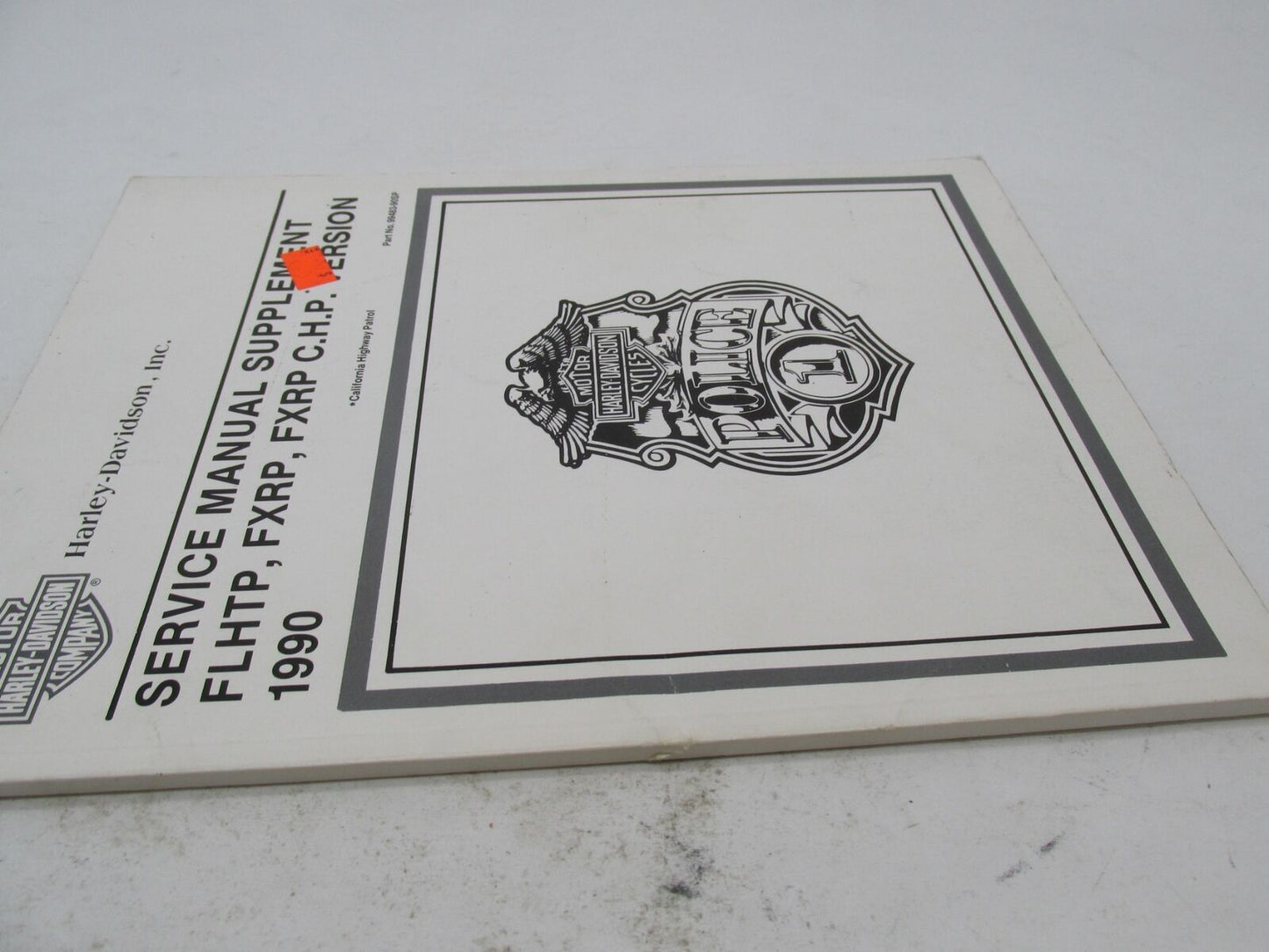 Harley Davidson Official Factory 1990 FLHT Service Manual Supplement 99483-90SP
