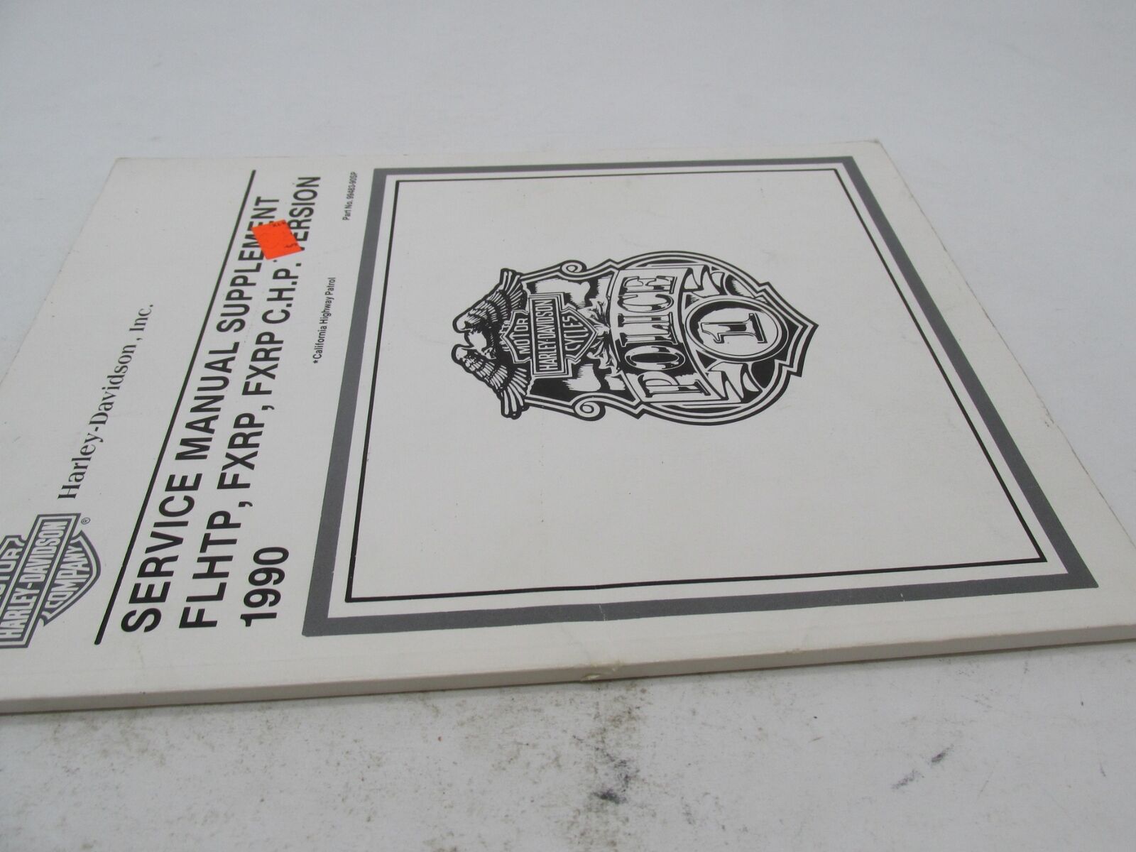 Harley Davidson Official Factory 1990 FLHT Service Manual Supplement 99483-90SP