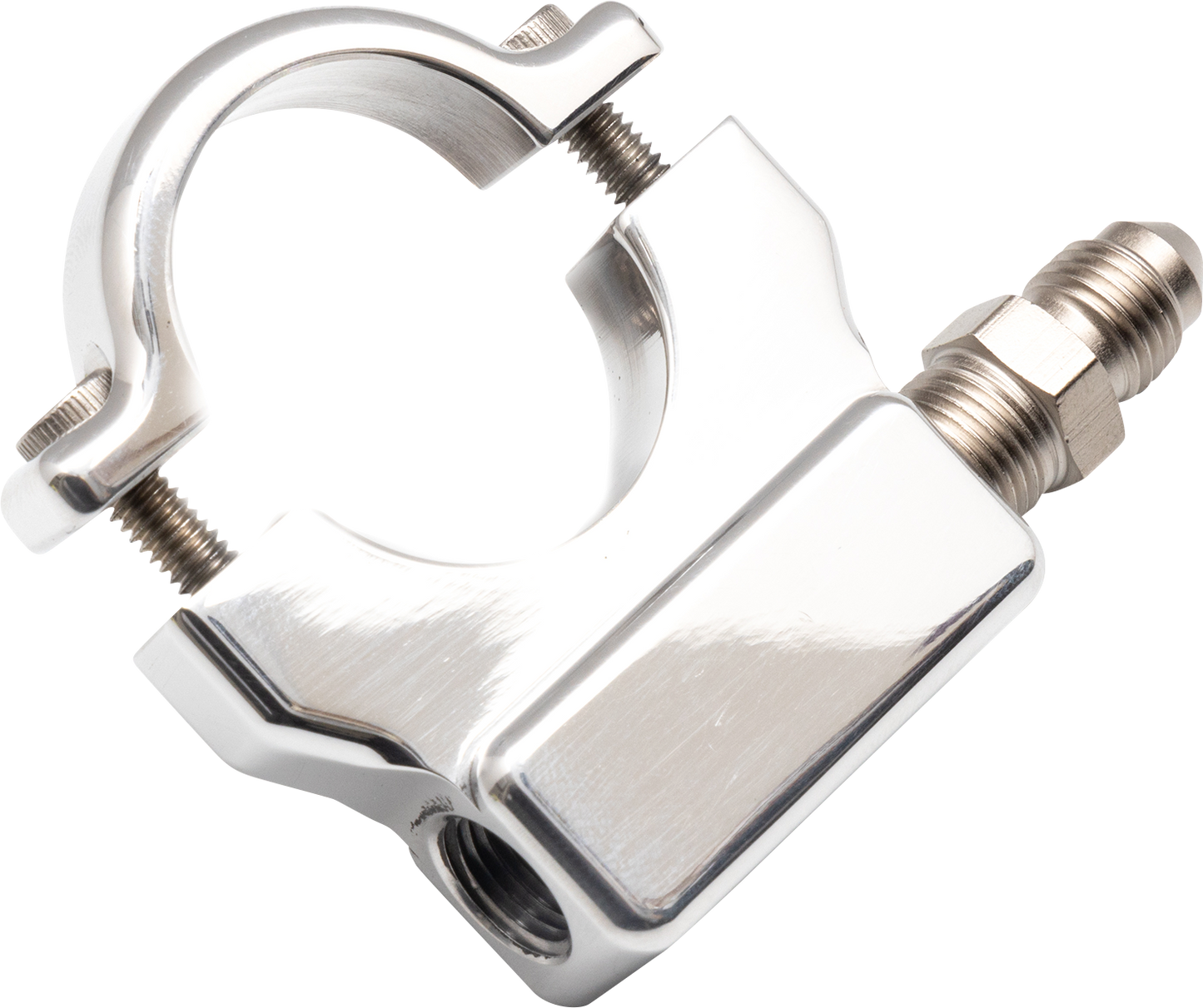Feuling Oil Pressure Gauge Mount 1" Chrome 9051