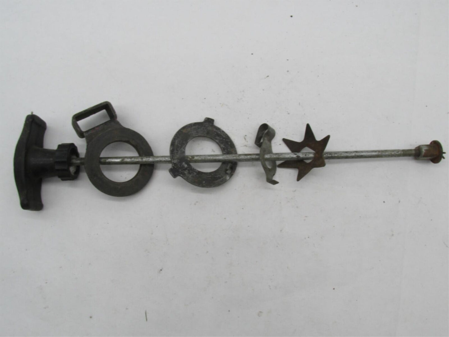 Vintage Original Complete Triumph BSA Norton Steering Damper Stabilizer T Handle