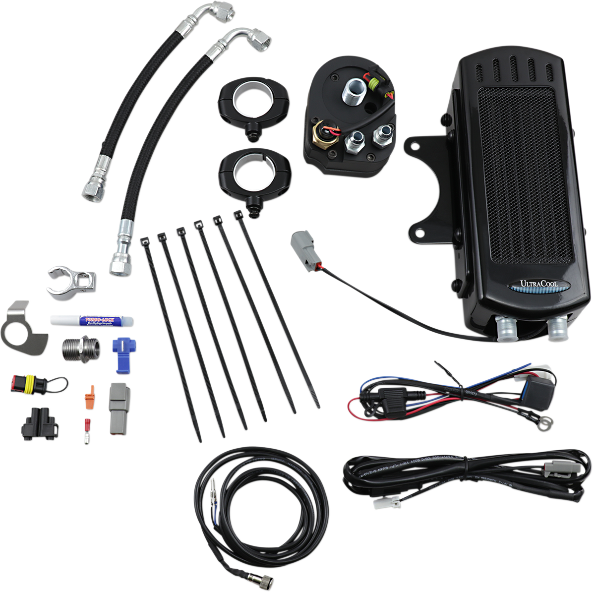 ULTRACOOL Oil Cooler Kits Black Frame Mount Side Mount Vertical SMD-1G