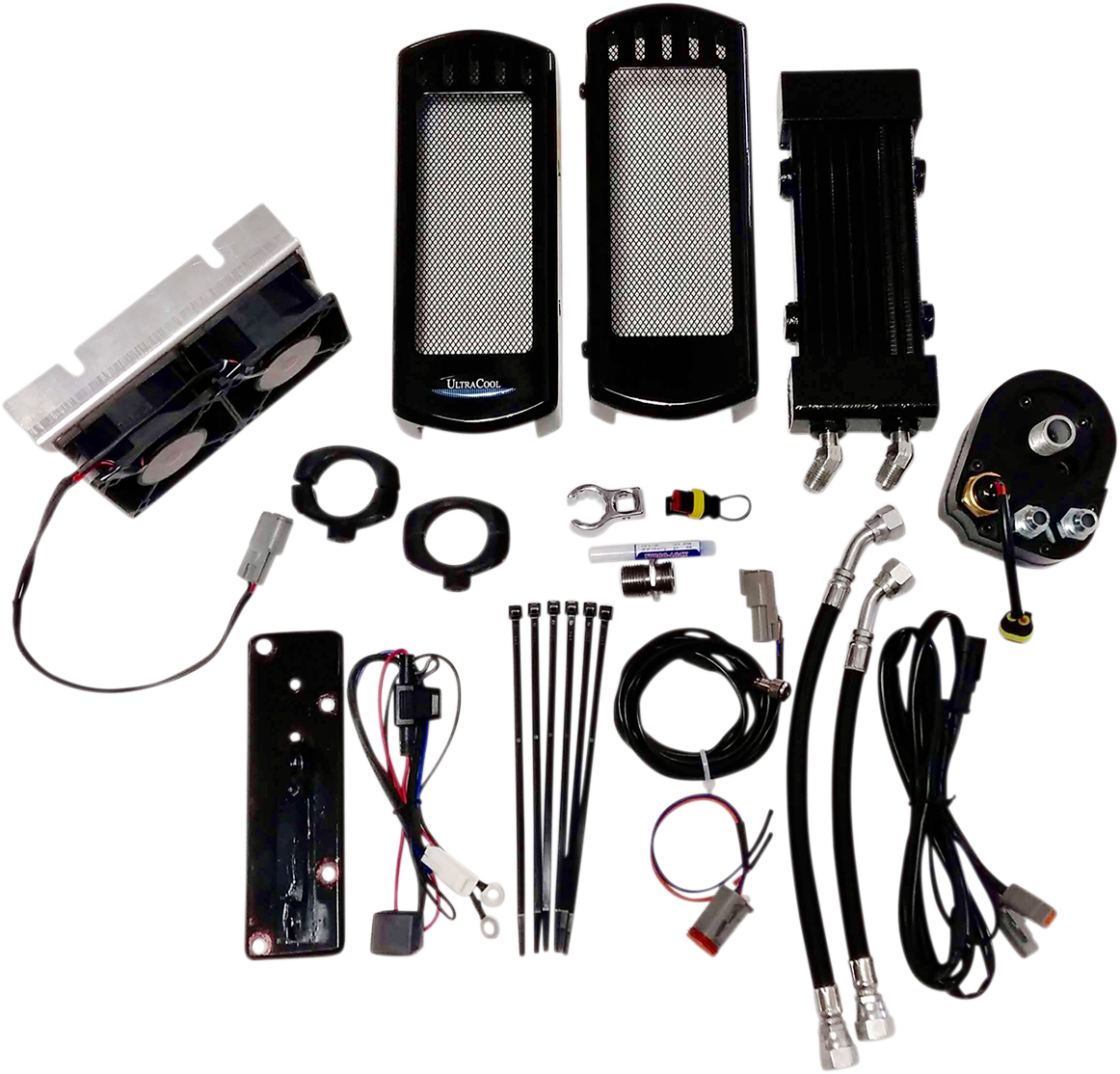 ULTRACOOL Oil Cooler Kits Black Frame Mount Side Mount Vertical SMT-1G