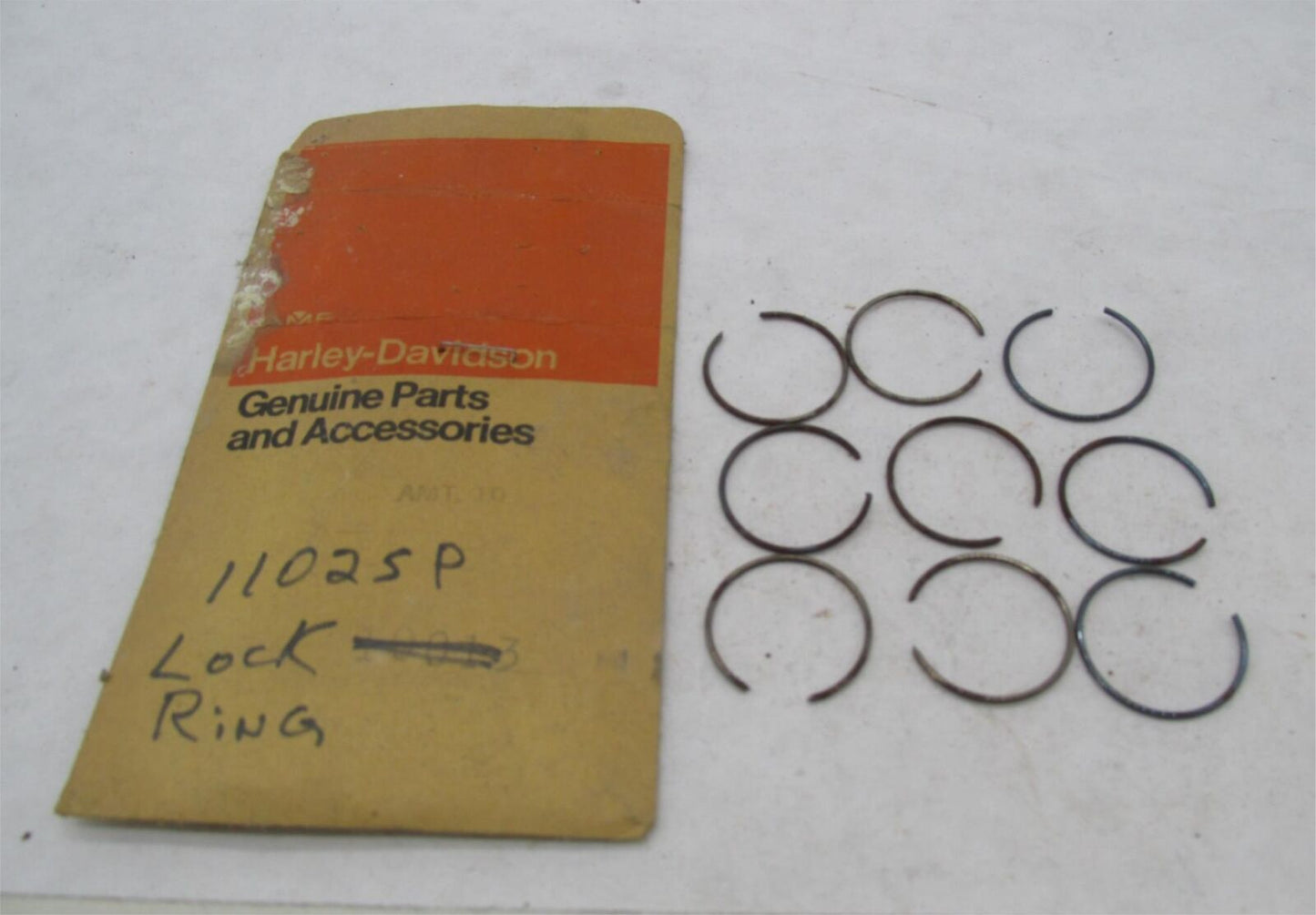 Lot of 9 Harley-Davidson Genuine NOS Aermacchi Retaining Rings 11025P