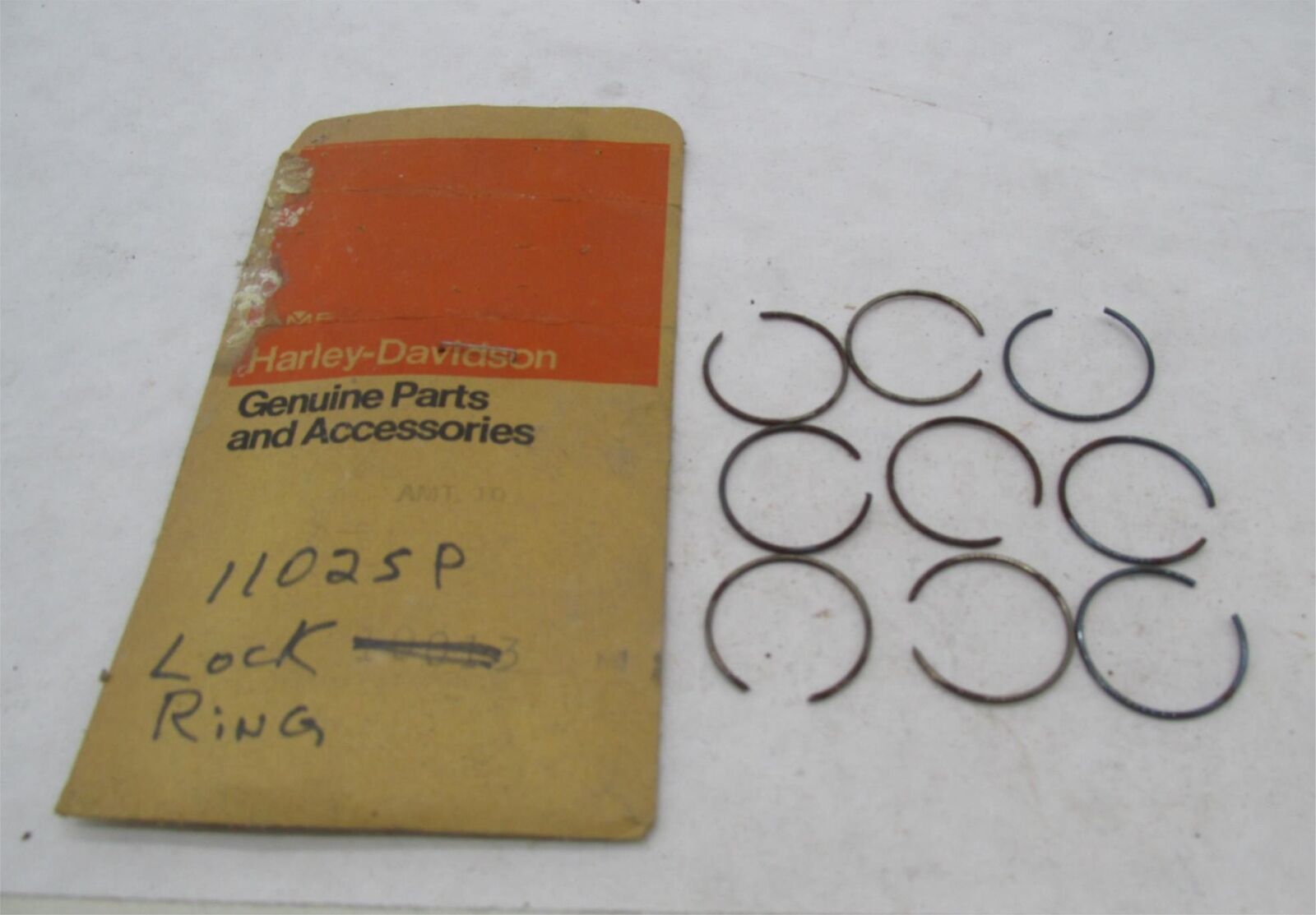 Lot of 9 Harley-Davidson Genuine NOS Aermacchi Retaining Rings 11025P