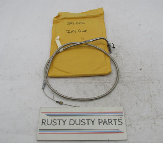 Harley Davidson Barnett Steel Braided Idle Control Cable 342-01SC