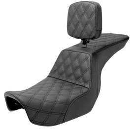 Saddlemen Tour Step Up Seat - Rider Backrest 806-04-195BR