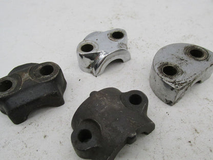 Mixed lot of Vintage BSA Triumph TR6 T140 T120 Front Axle Fork Clamps Caps