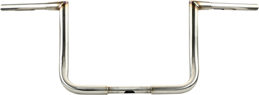 LA Choppers 1-1/4" Twin Peaks Touring Handlebar 10" Stainless LA-7361-10SS