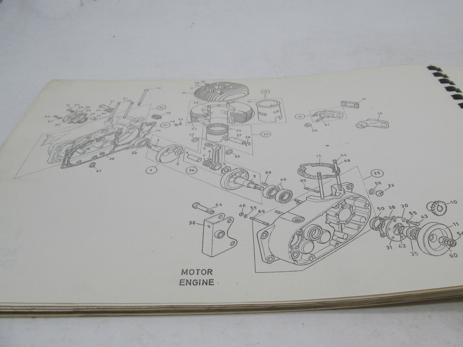 Bultaco Factory 1972 Lobito Motorcycle Catalog Parts List Book 62.32-117-1