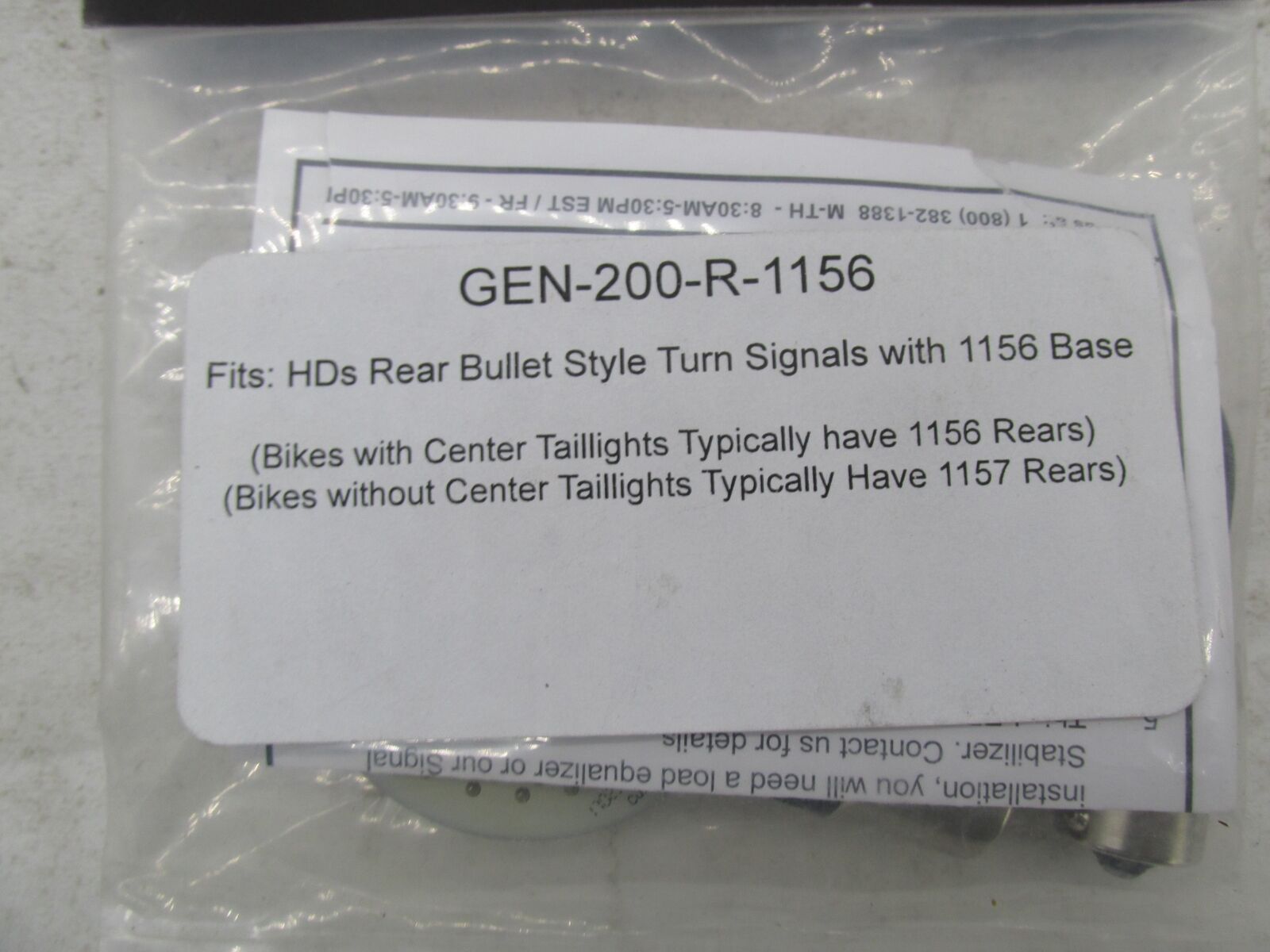 Harley Davidson Custom Dynamics Red LED Turn Signals 1156 2060-0269