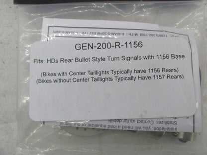 Harley Davidson Custom Dynamics Red LED Turn Signals 1156 2060-0269