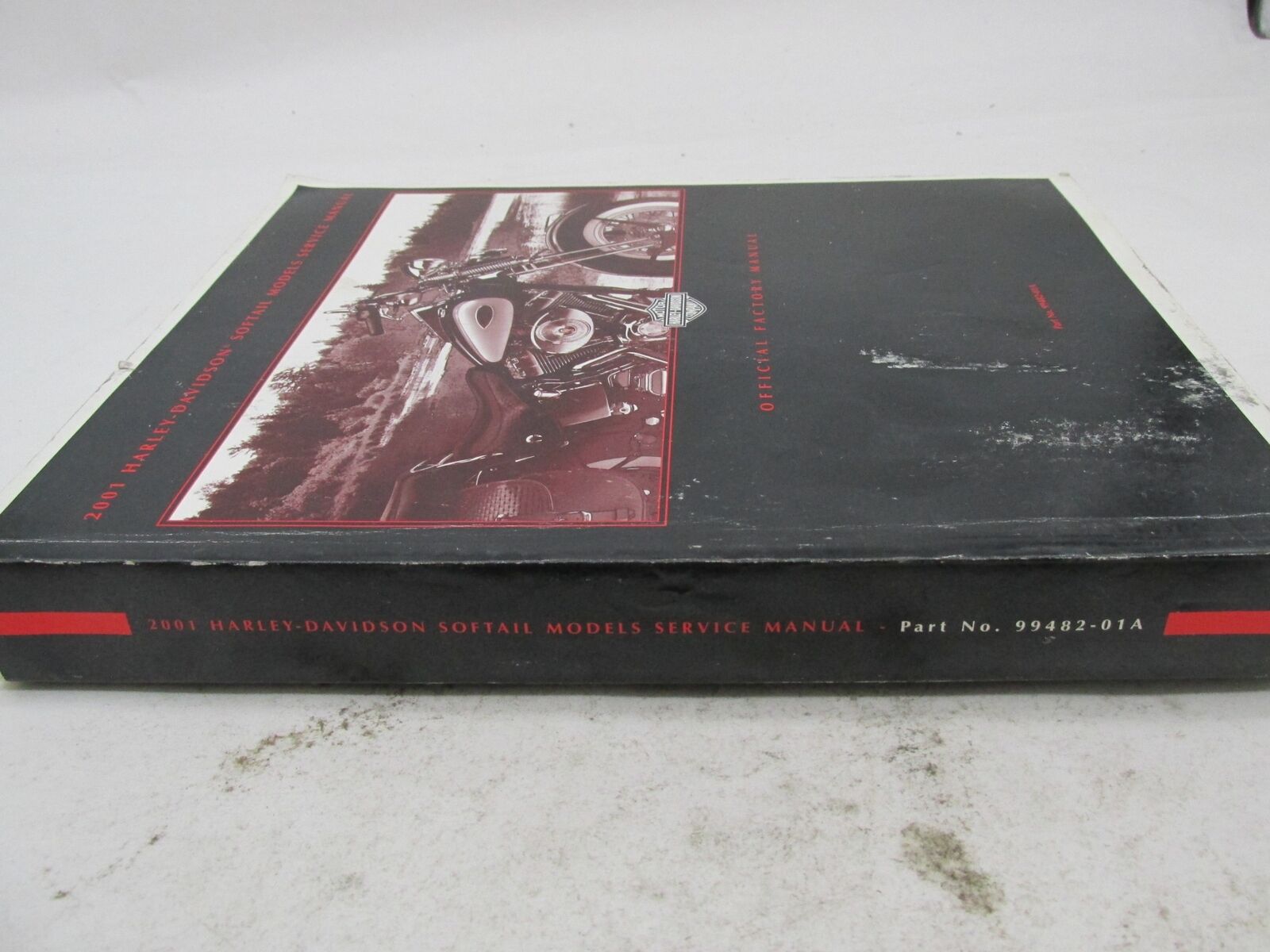 Harley-Davidson Official Factory 2001 Softail Service Manual Book 99482-01A