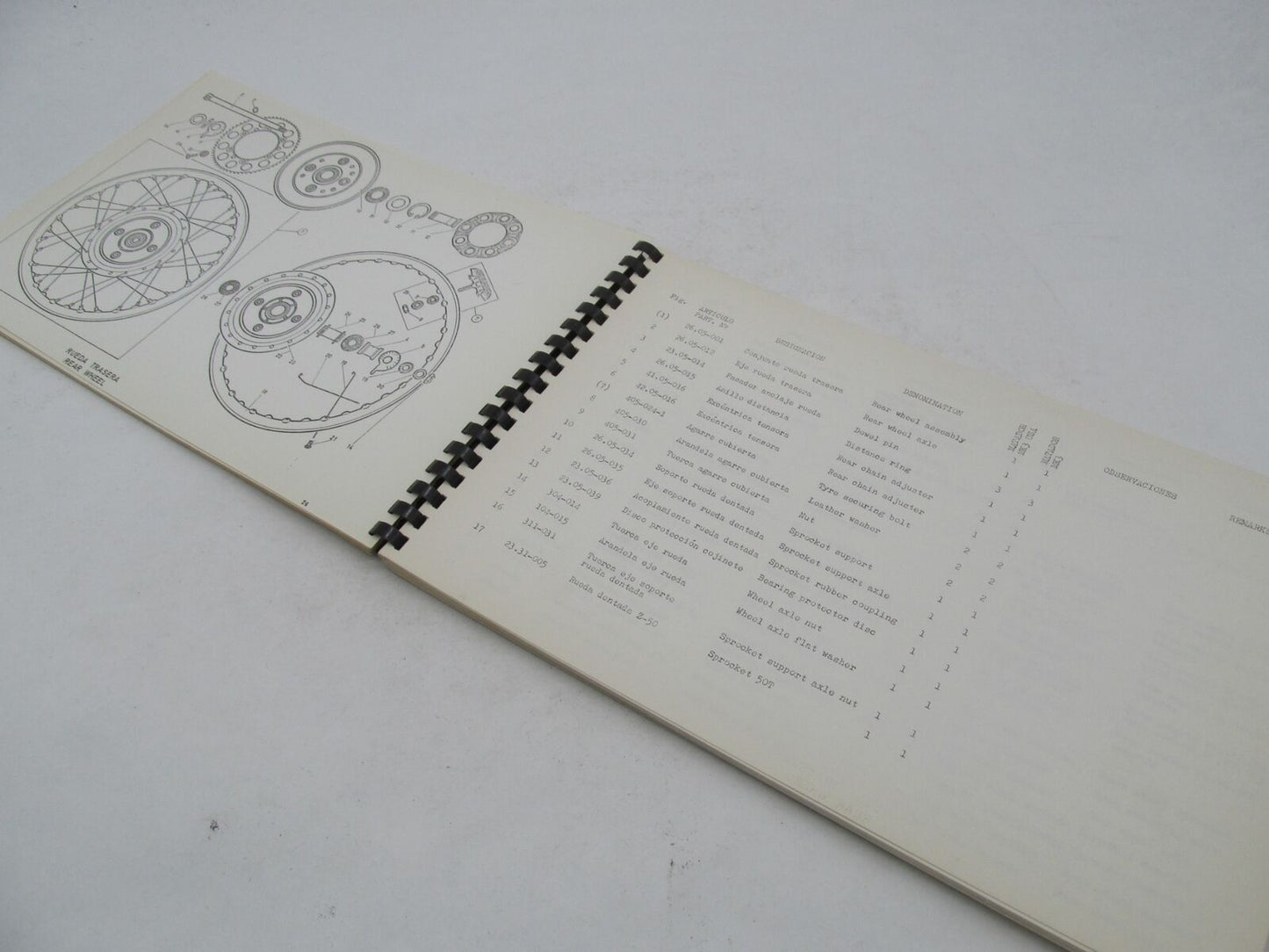 Bultaco Original Factory 1969 Matador Mk3 Parts Catalog List Book Manual