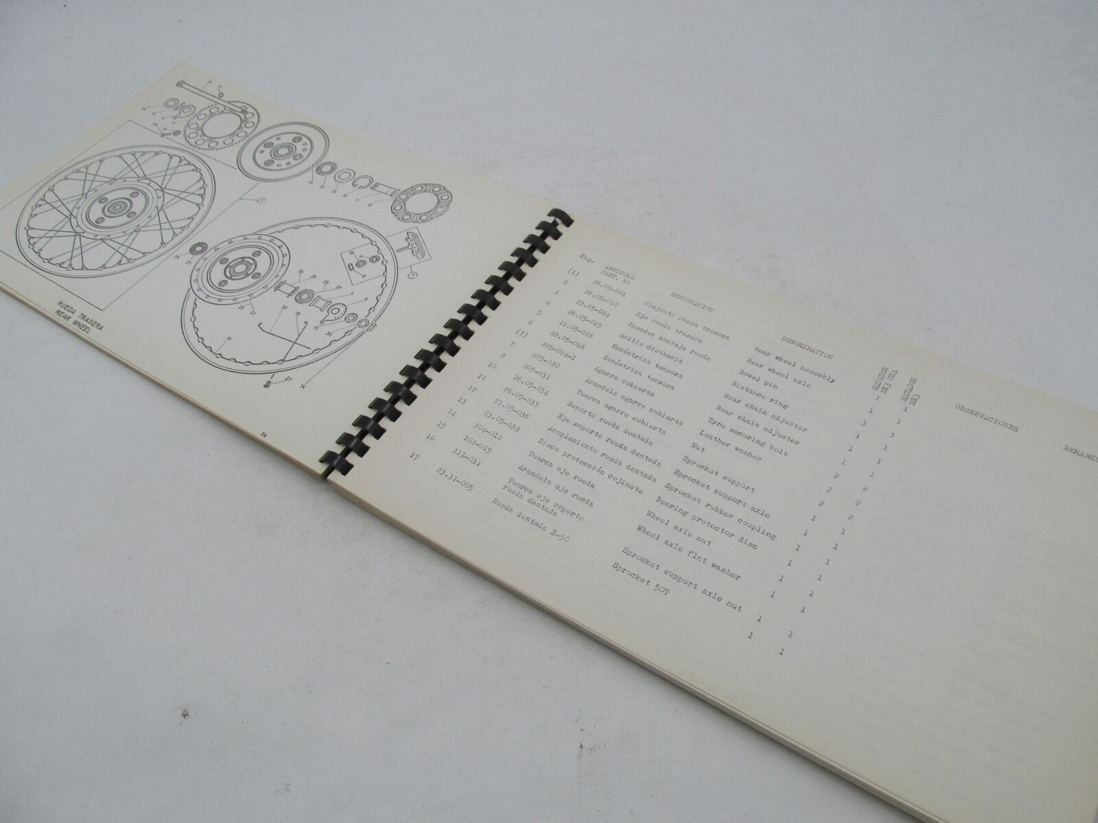 Bultaco Original Factory 1969 Matador Mk3 Parts Catalog List Book Manual