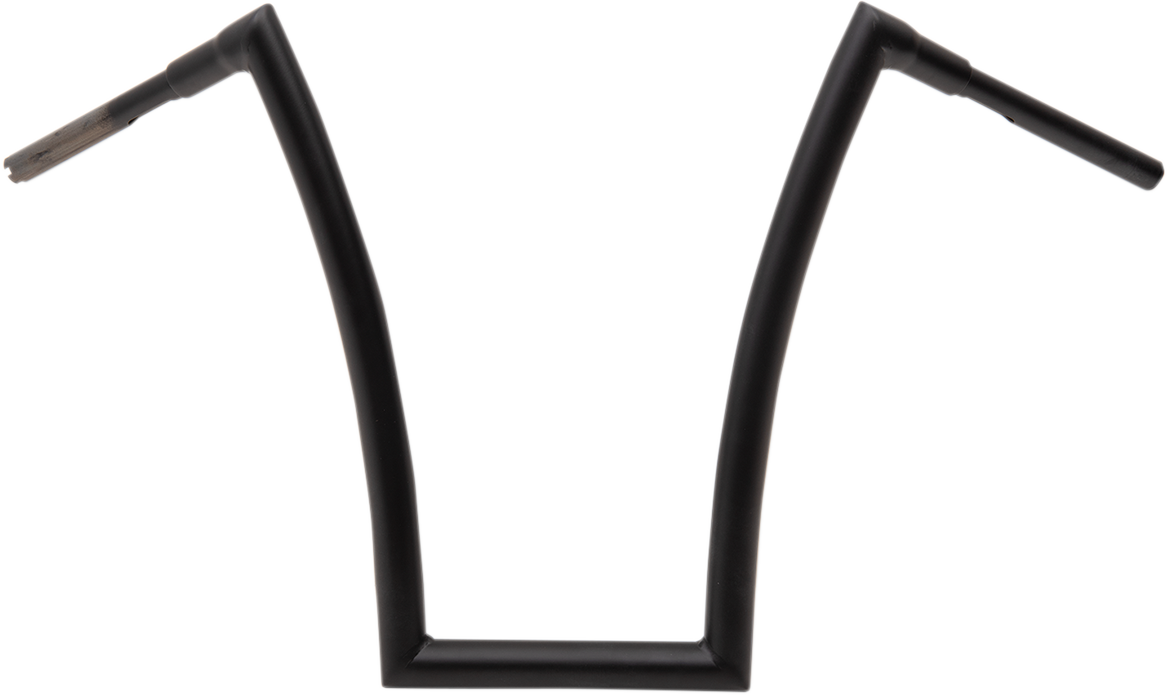 Todd's Cycle 1 1/2" Strip Handlebars 20" Rise Black Flat 0601-4894