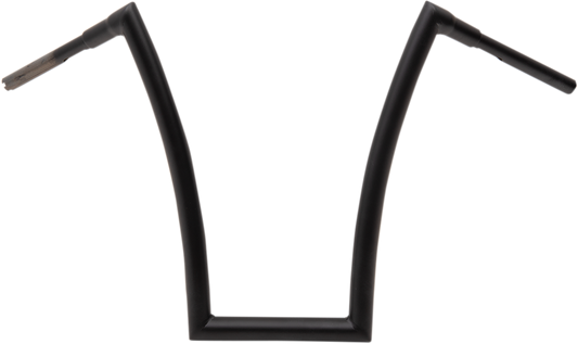 Todd's Cycle 1 1/2" Strip Handlebars 20" Rise Black Flat 0601-4894