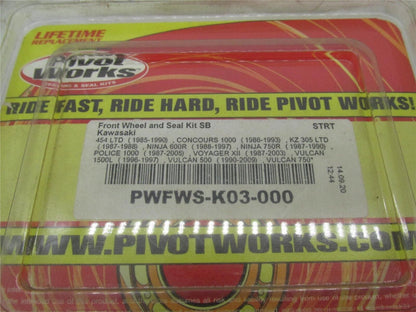 Pivot Works NOS Front Wheel Bearings Seal Kit Kawasaki PWFWS-K03-000