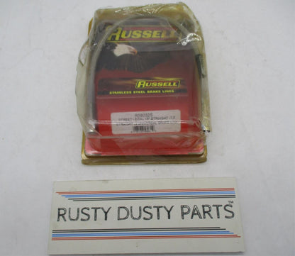 Russell Clear Coated Stainless Steel Braided Brake Line 15" Long R58032S