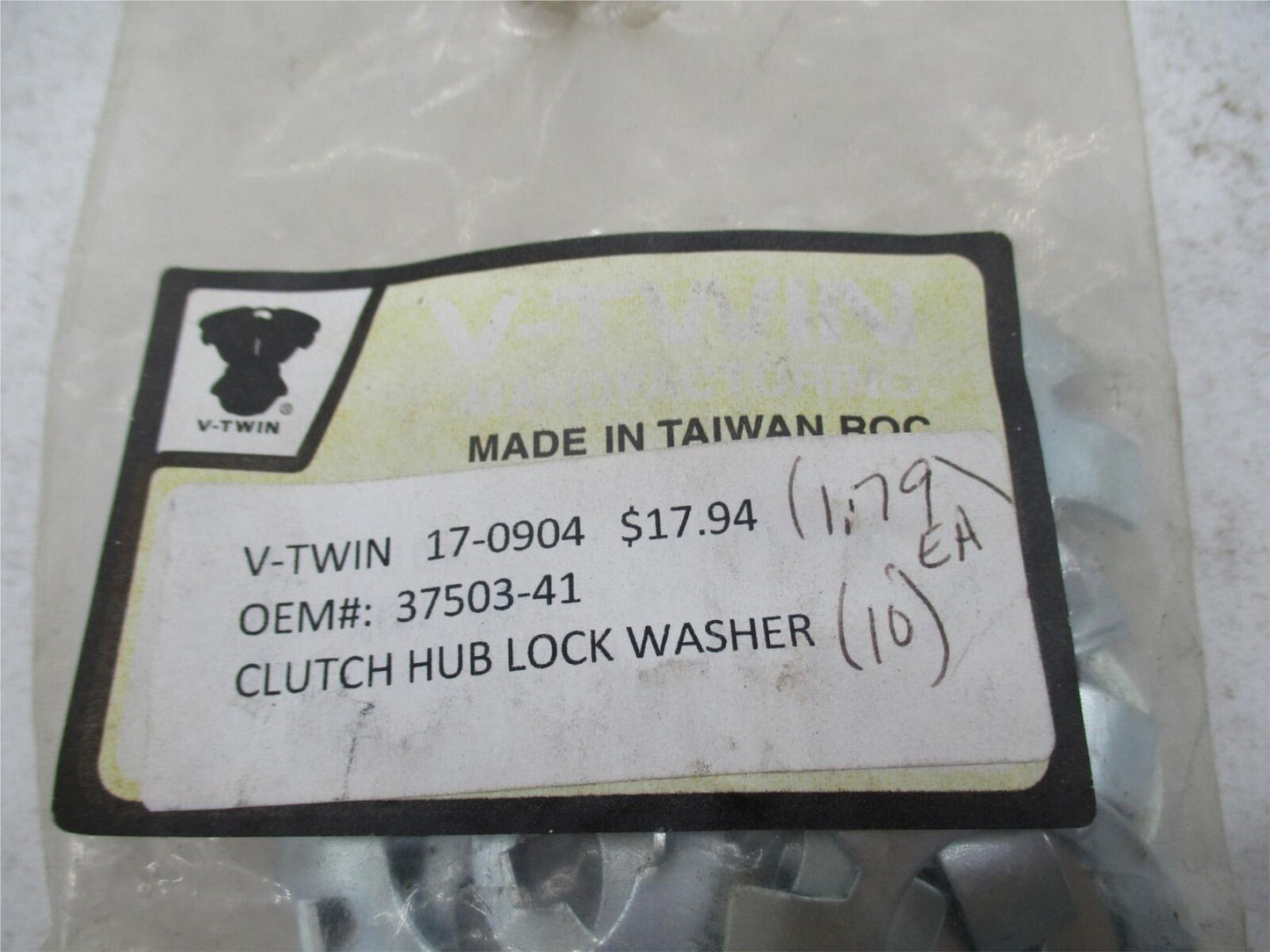 Lot of 10 Harley Davidson V-Twin Clutch Hub Lock Nut Tabs 17-0904 37503-41