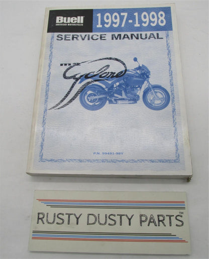 Buell Harley Official Factory 1997-1998 M2 Cyclone Service Manual 99491-98Y