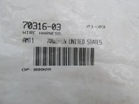 Harley Davidson Genuine NOS License Plate Wire Harness 70316-03