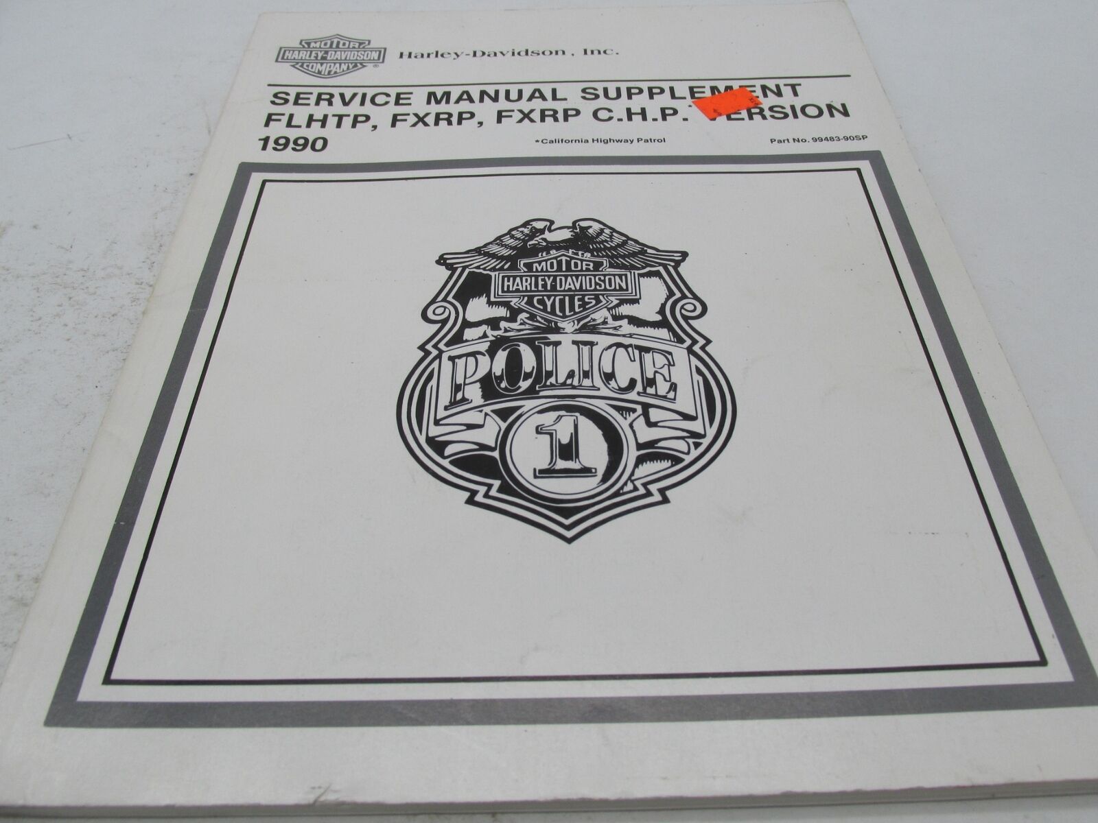 Harley Davidson Official Factory 1990 FLHT Service Manual Supplement 99483-90SP
