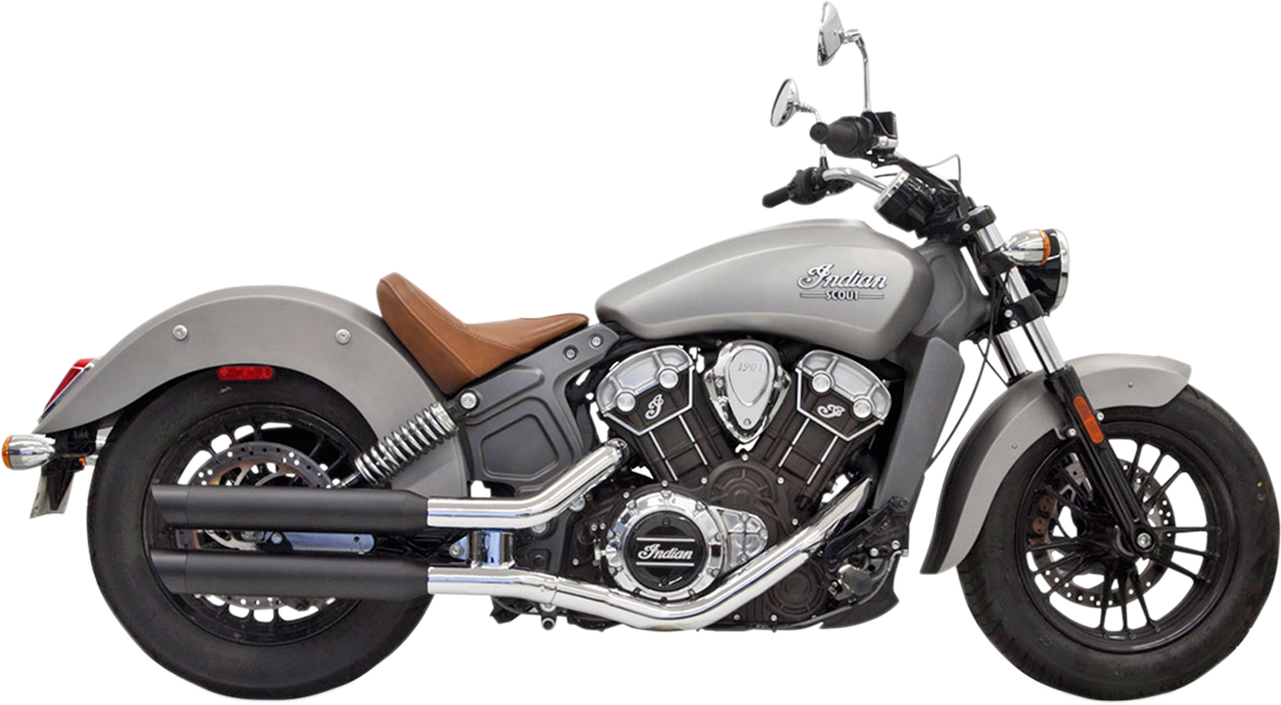 Bassani 3" Slip-On Mufflers Black Slash Cut 8S27BSB