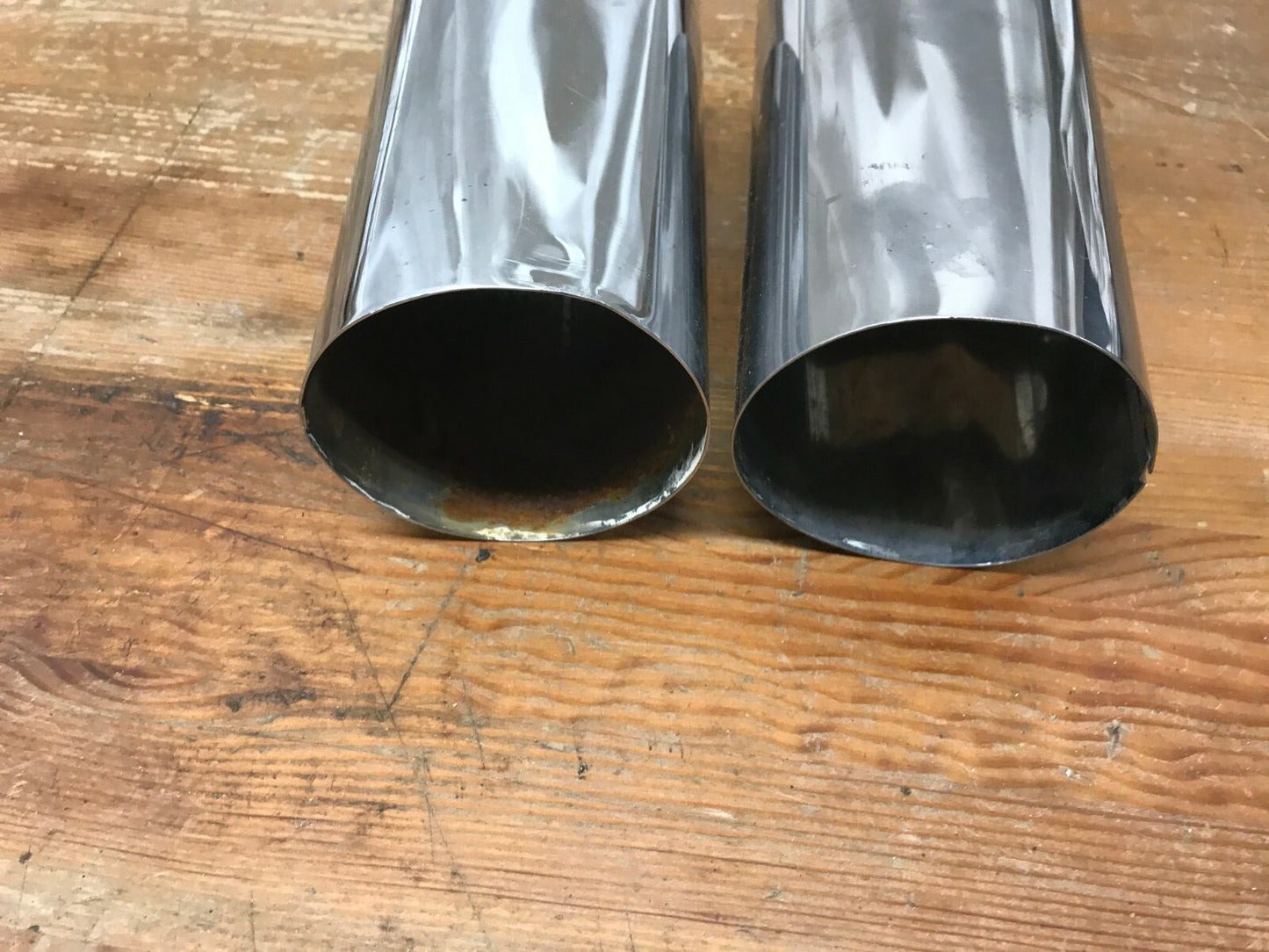 Harley Davidson chrome lower fork tube extended covers touring HD Nice