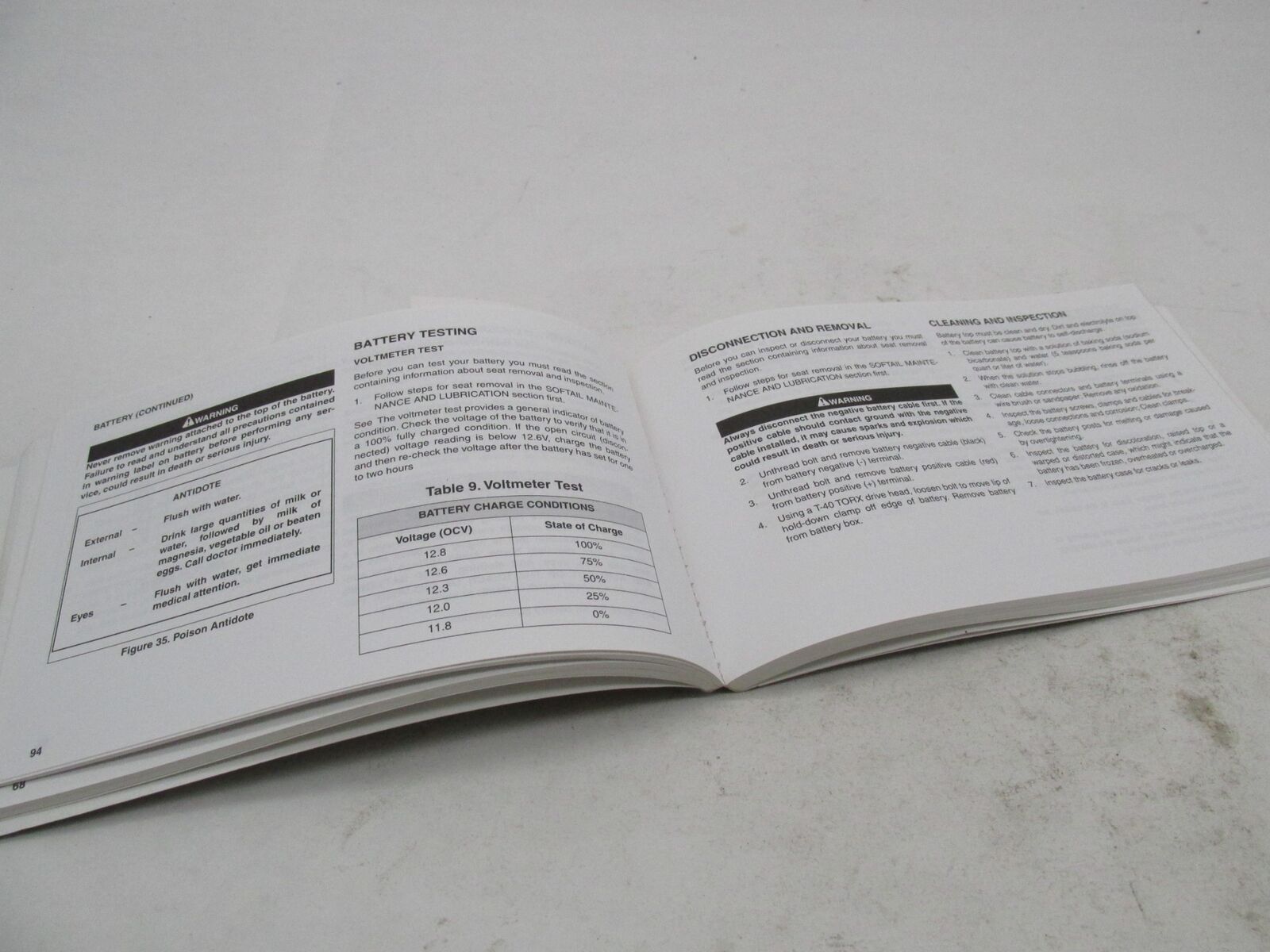 Harley-Davidson Official Factory 2000 Softail Owner's Manual 99469-00A