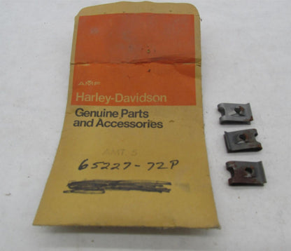 Lot of 3 Harley Genuine NOS Aermacchi Muffler Shield Screw Nuts 65227-72P