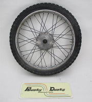 Vintage Rickman Enduro Trials Front Drum Brake Wheel w/ Tire 18 X 1.5