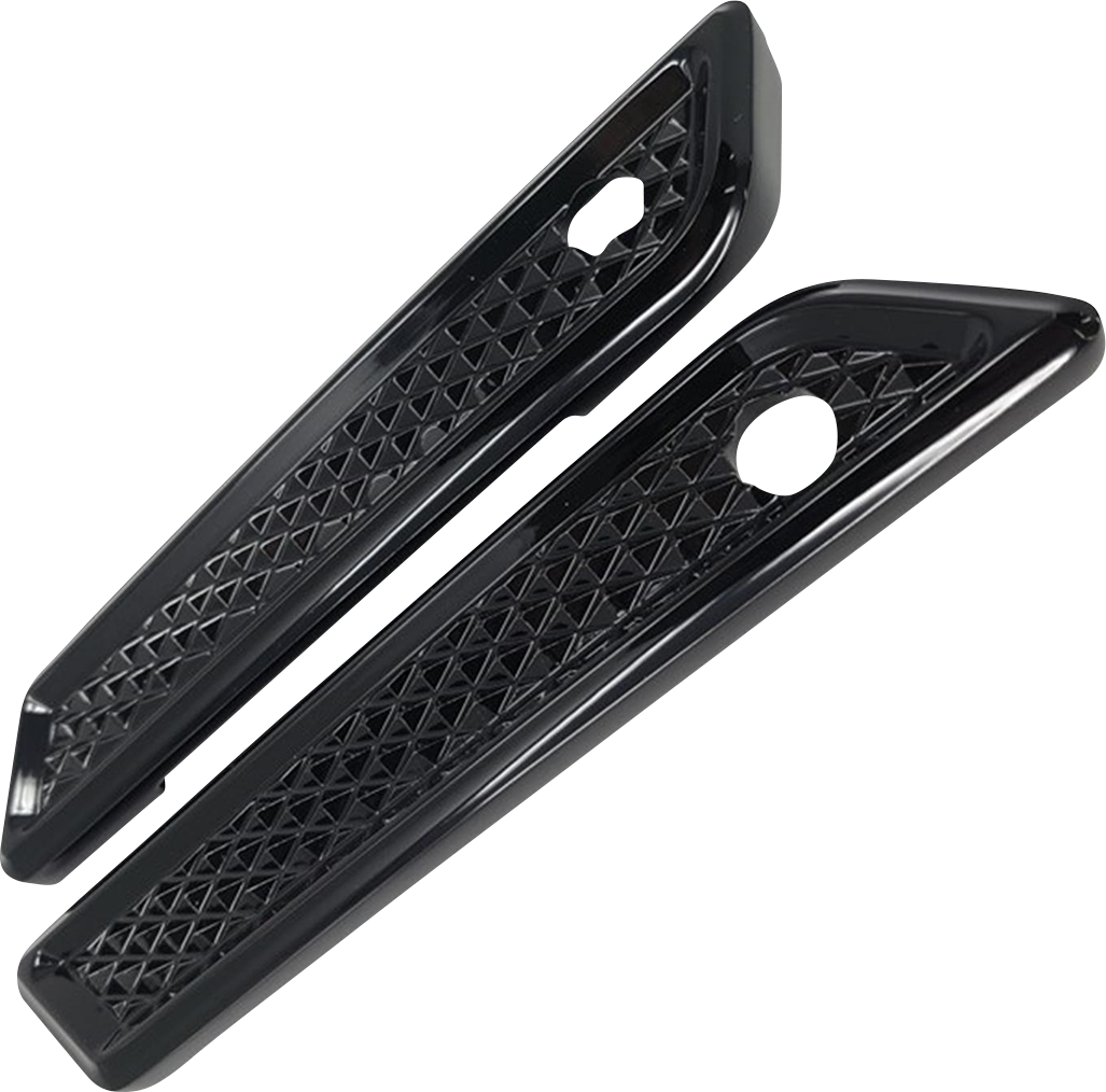 Covingtons Saddlebag Hinge Covers Black Diamondback C3010-B