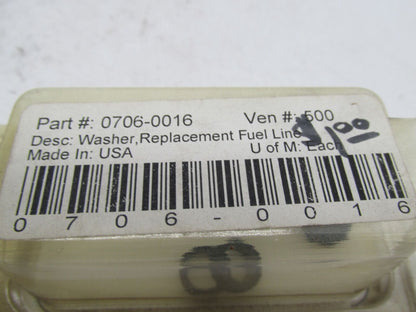 Lot of 6 Harley Davidson Drag Specialties Fuel Line Washers 0706-0016