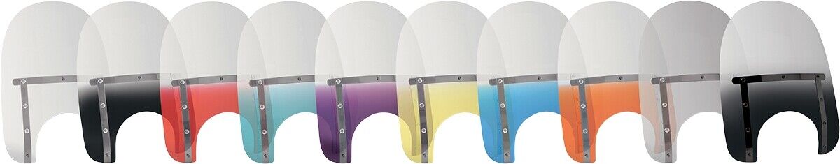 Memphis Shades 15in. Memphis Slim Windshield 9in. Cutout Clear MEM4120