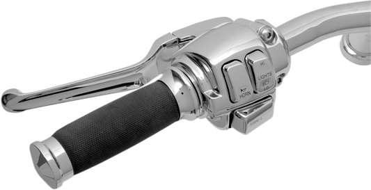 Drag Specialties Chrome Handlebar Control Kit with Mechanical Clutch 0610-0529