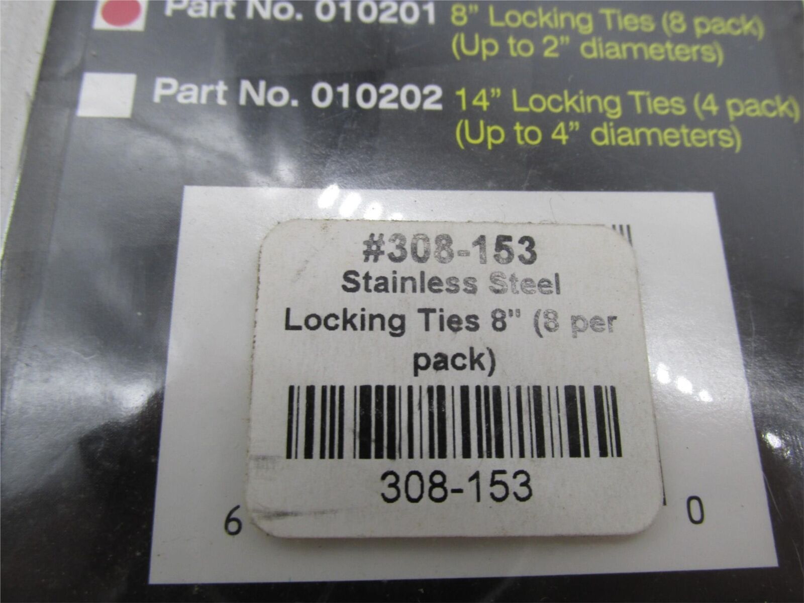 Lot of 4 Design Engineering Stainless Steel Locking Ties